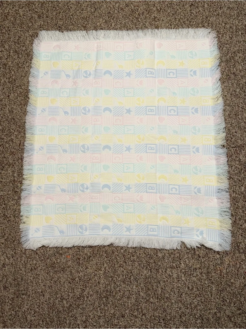 Girls infant toddler Pastel Baby‎ Throw Blanket crib blanket